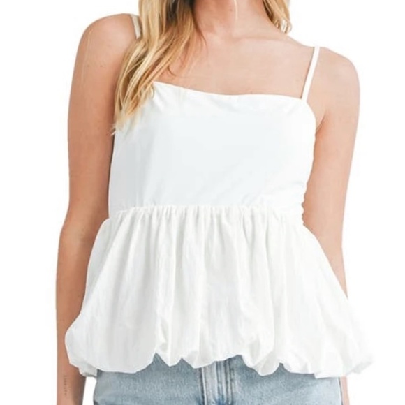 All in favor peplum bubble top - Picture 1 of 4